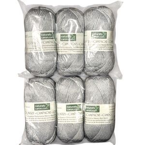 NEW NaturallyCaron.Com County Yarn Merino Blend , Silver Service, Lot of 6